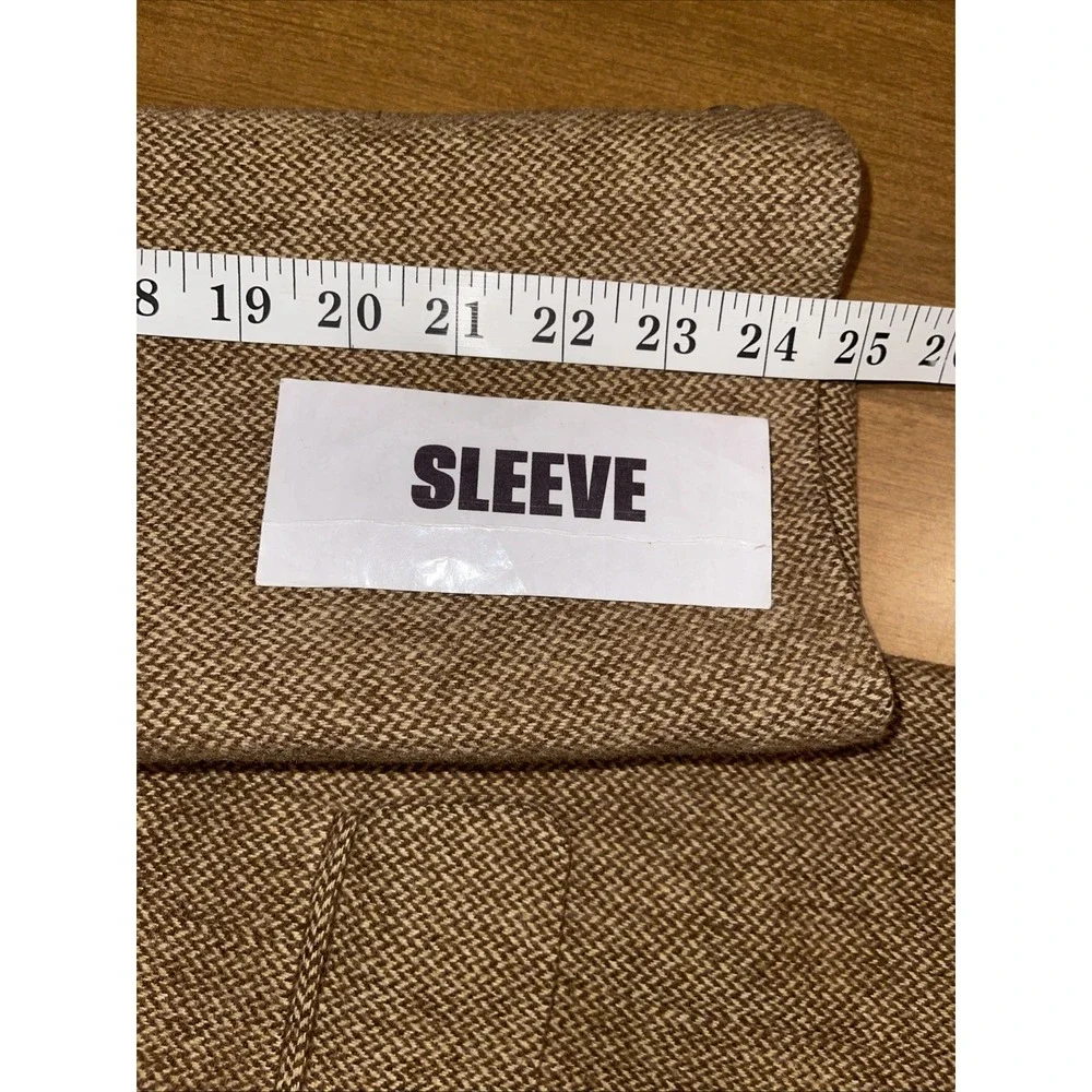 Perlis 100% Camel Hair Blazer‎ Men 44L Tall Beige Business Wedding Resort
